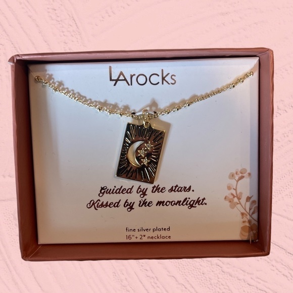 LA Rocks | Jewelry | La Rocks Silver Plated Moon And Stars Necklace 6 ...